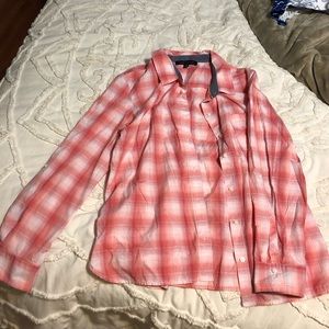 Long sleeve patterned button down
